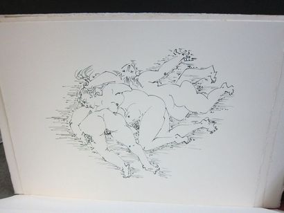 null André MASSON (1896-1987)
Mythologie sexuelle. Lithographie. Format de l’album...